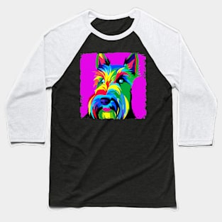 Scottish Terrier Pop Art - Dog Lover Gifts Baseball T-Shirt